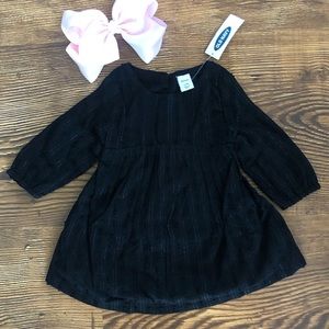 NWT black infant dress